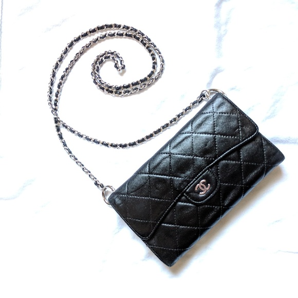 CHANEL Handbags - SOLD Authentic Chanel Wallet (chain added)